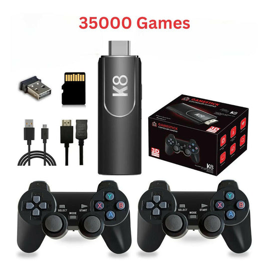 K8 Gamestick 3D 64GB 2.4G Wireless Controller 32000 Video Games